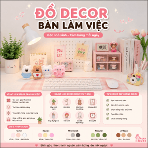đồ decor bàn làm việc